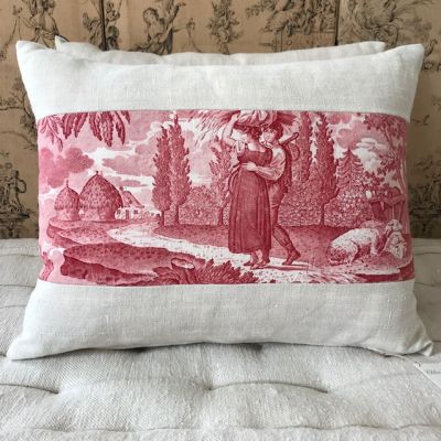 French Toile Cushion