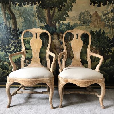 Pair of 18th Century Swedish Chairs