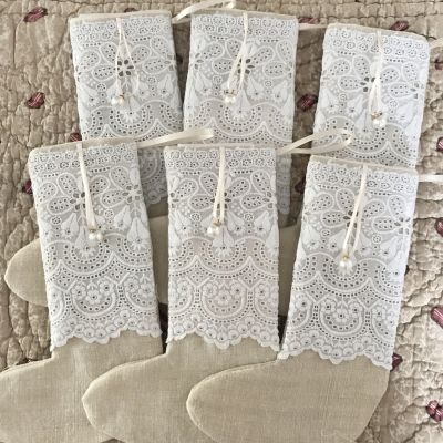 Set of Six Christmas Stockings